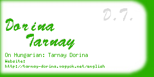 dorina tarnay business card